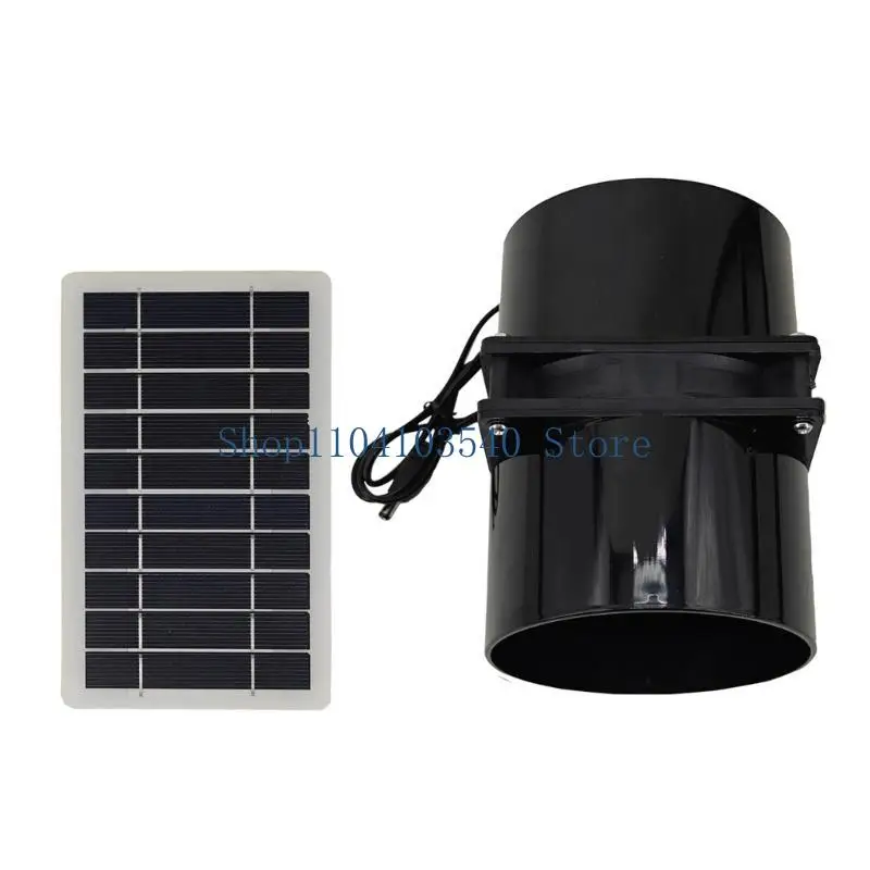 02DC Reliable Solar Powered Ventilation Fan for Boats and Attics Solar Panel Fan Set