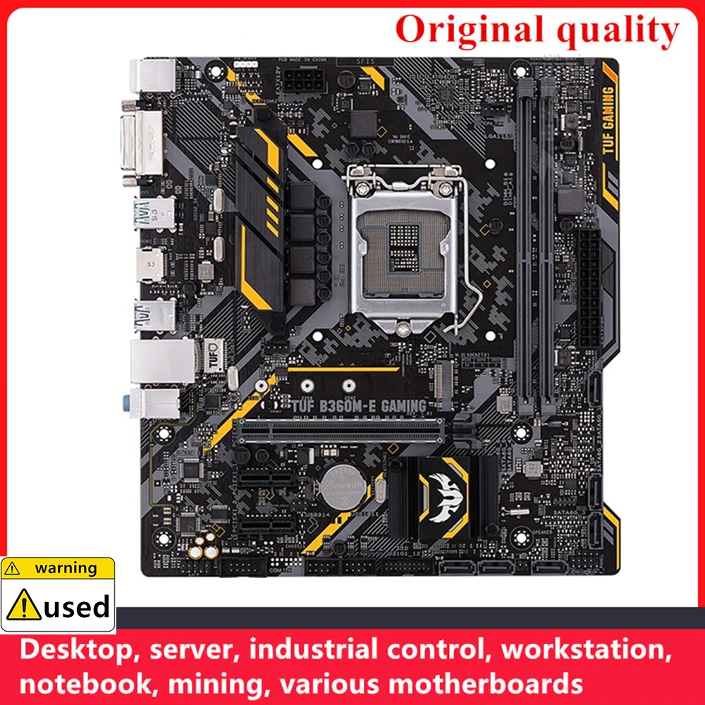 Used For TUF B360M-E GAMING Motherboards LGA 1151 DDR4 32GB M-ATX For Intel B360 Desktop Mainboard SATA III USB3.0