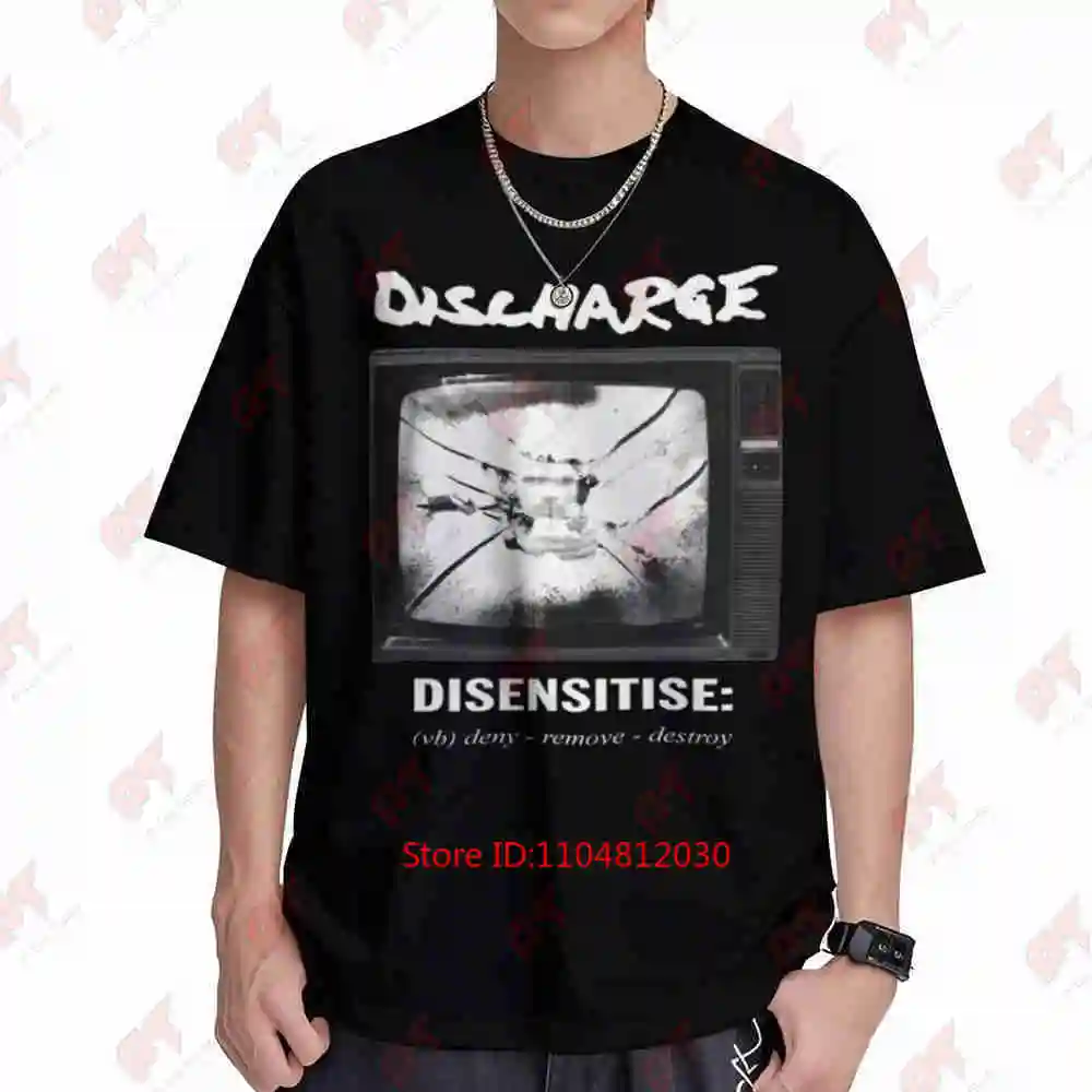 Discharge Band Albums Short Sleeve Tee 100% Cotton T-Shirt