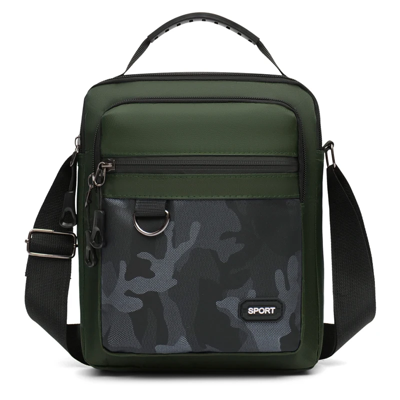 Camouflage Small Men Messenger Bag Simple Oxford Casual Shoulder Bag For Men Crossbody Bag Nylon Sling Side Bag Business Handbag