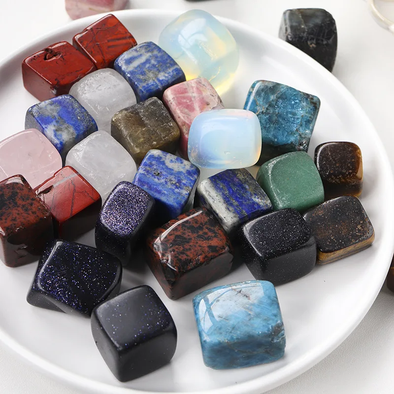 Natural Crystal Block Stones Rock Crystal Quartz Agate Diamond Ore Labels Home Decor Crafts Garden Flower Pot Fish Tank Ornament