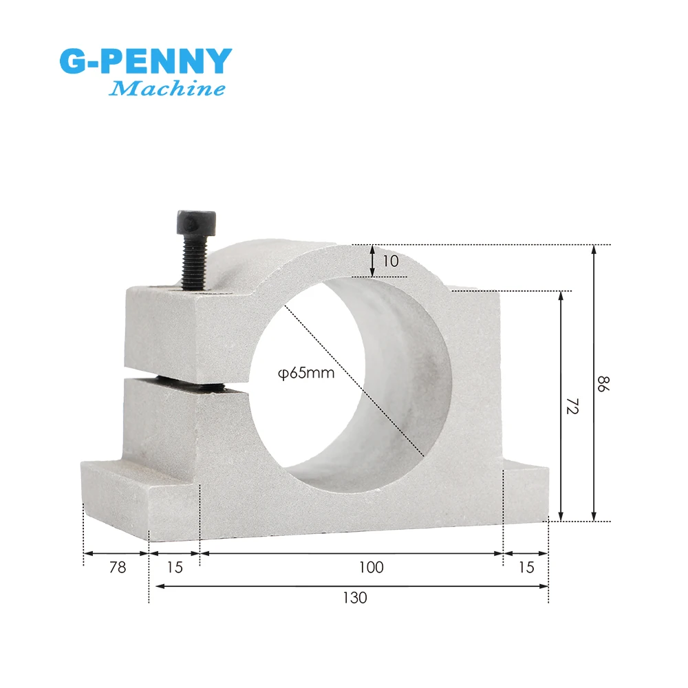 G-Penny 0.8kw Metal Working Spindle kit 12000-24000rpm 400Hz Bullet Type 0.005mm & Fuling H110 Vector Inverter & Pump & Holder