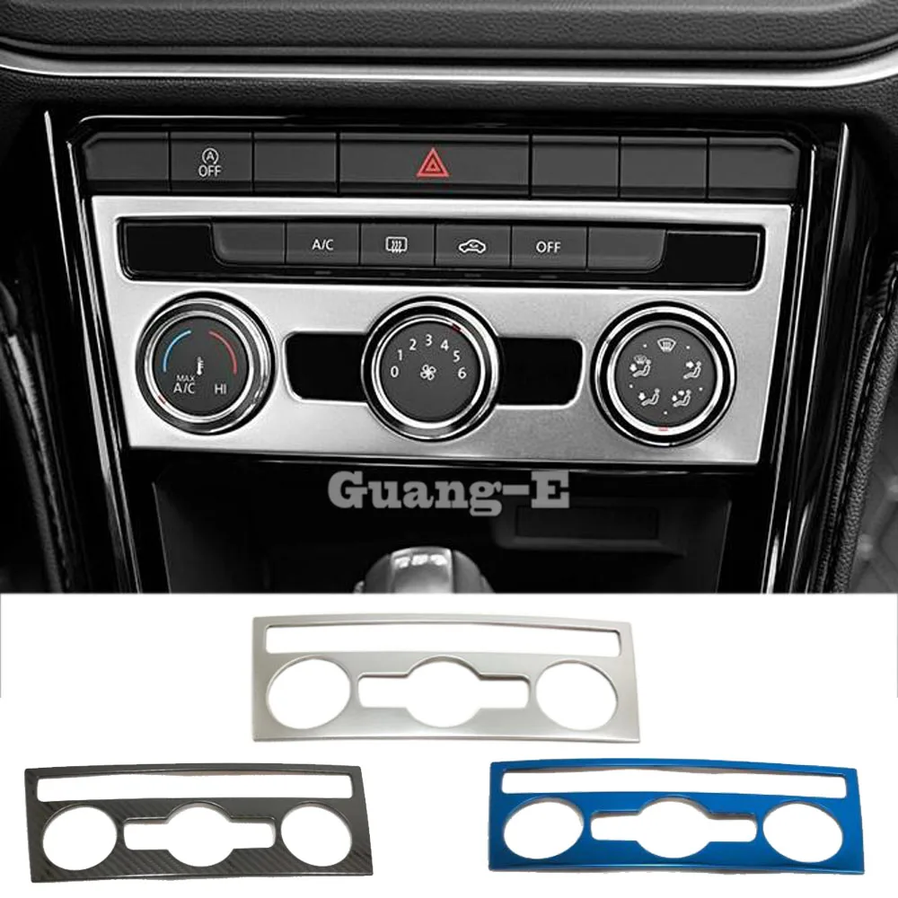 

For Volkswagen VW T-ROC TROC 2017 2018 2019 2020 2021 Car Trim Middle Air Conditioning Temperature Hood Switch Outlet Vent Frame