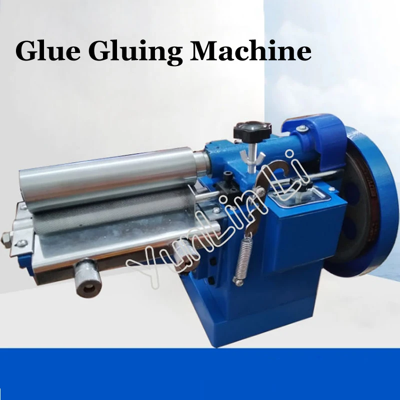 Strong Power Glue Gluing Machine 160mm Yellow Plastic Glue Roller Shoe Gluing Machine