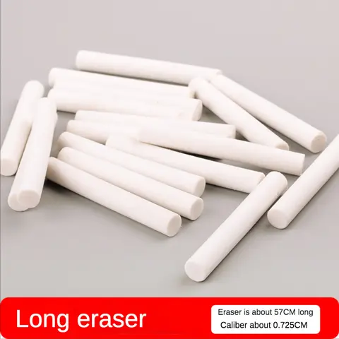Bilashmart 10 Eternal Pencil Replaceable Eraser for Students Art Eraser for Electric Long Strip Cylindrical Eraser Core Stationery Supplies