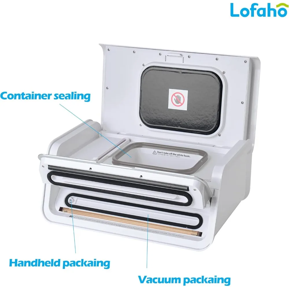 3-in-1 Vacuum Sealer Machine for Food Storage Air-Top & Hose Handheld Vacuum Sealer Include 5 Sealing Bags