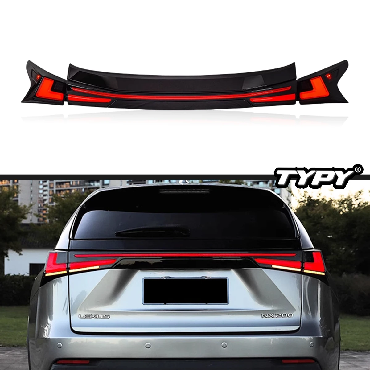 

TYPY Car Tail Lights For Lexus NX 2014-2020 LED Car Tail Lamps Daytime Running Lights Dynamic Turn Signals Car Accessories