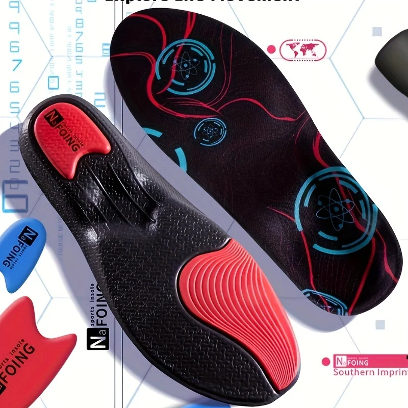 Premium EVA Insole For Feet Gel Shock Absorption Deodorization Breathable Sole Pad Sport Arch Support Feet Care Insole for Sport