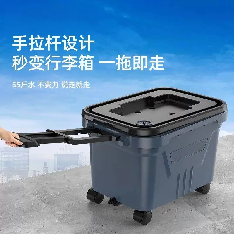 Movable Water Tank Universal Seated Four-legged with Wheels Free Installation Ultra-light Mobile Brush Car Water Tank