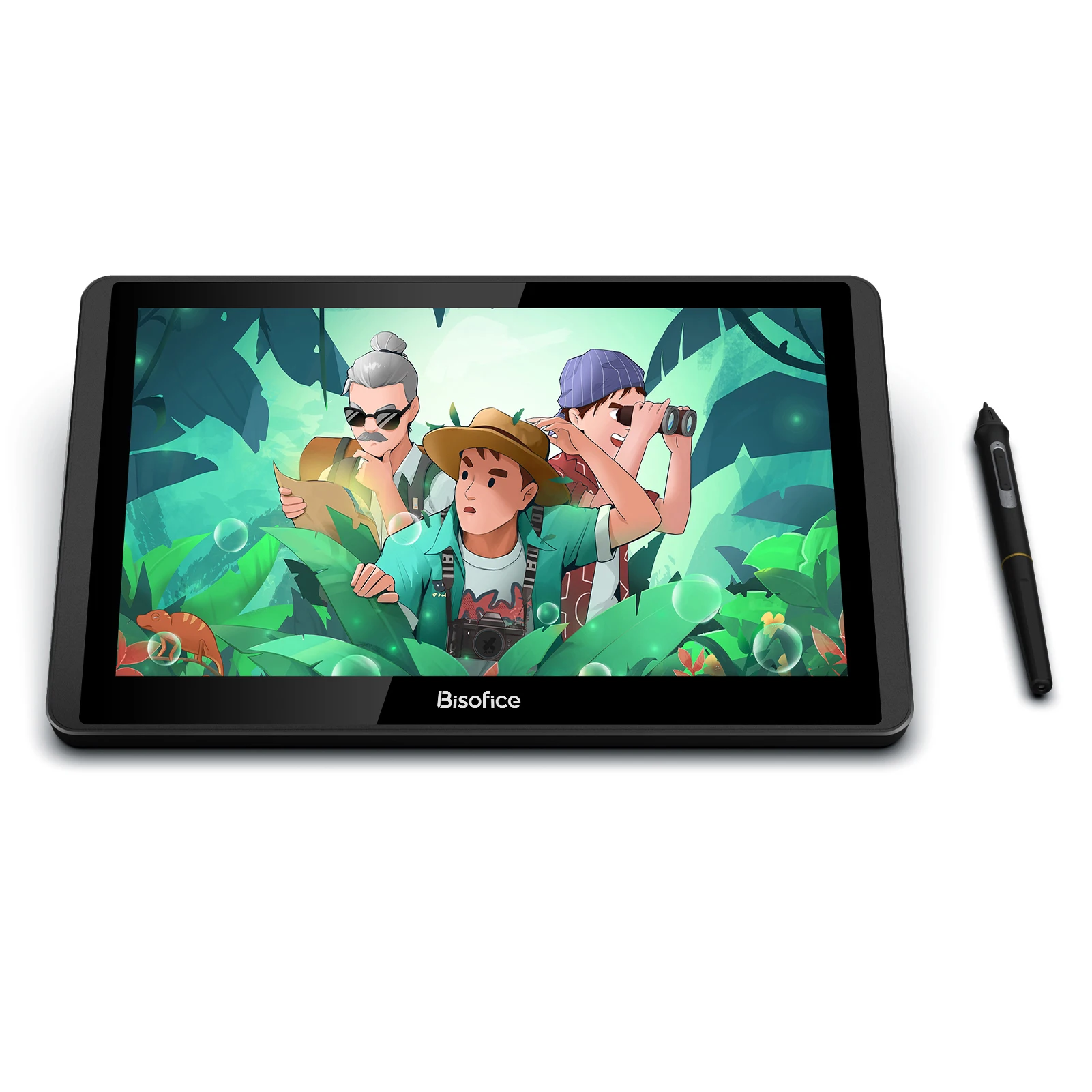 

Bisofice 12HD-A H- LCD Graphics Drawing Tablet Monitor 11.6 Inch Size 1366x768 Display 8192 Pressure Level Passive Technology