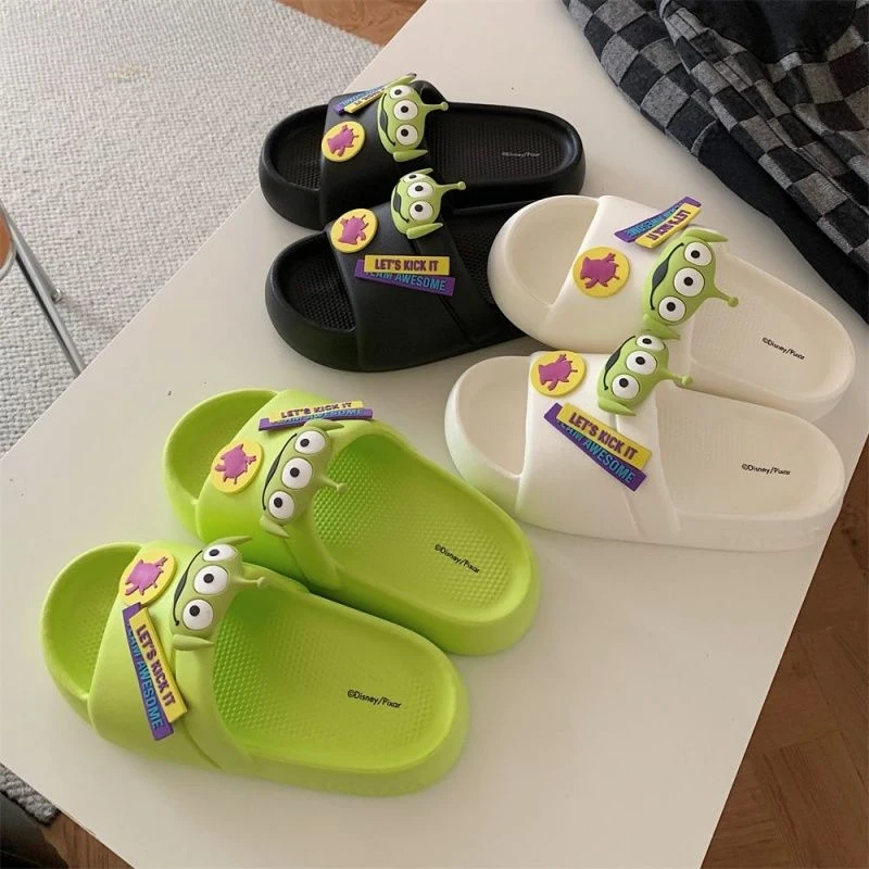 

Cartoon Disney Series Alien Cute Fashionable and Versatile Home Anti-Slip and Wear-Resistant Casual Slippers for Men and Women