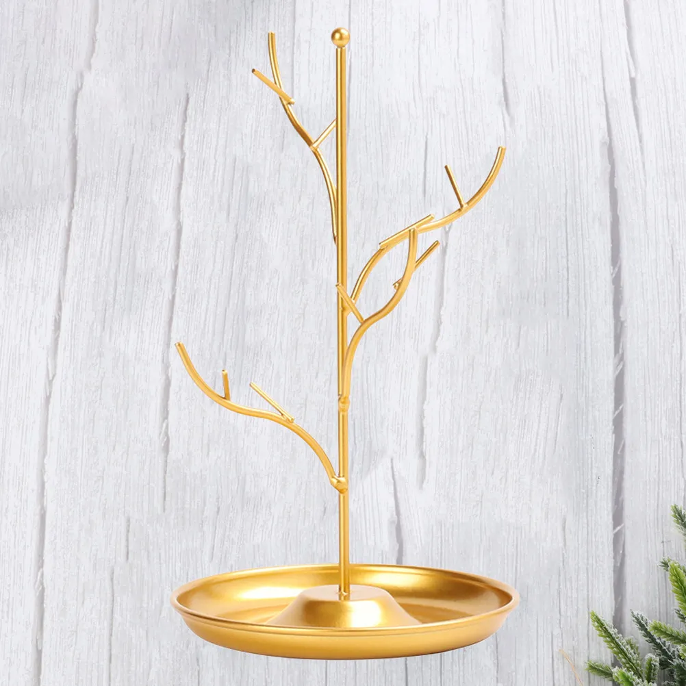 

Декоративная подставка-органайзер для украшений в виде золотого дерева из железа для демонстрации и хранения ожерелий, браслетов, колец, декор для ванной комнаты и туалетного столика