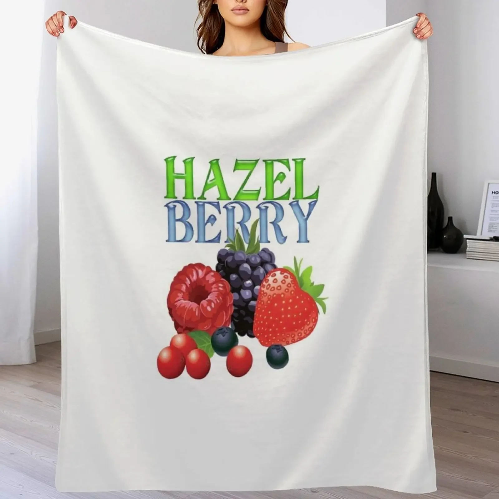 

Hazel Berry Throw Blanket Cute Baby Luxury Thicken Multi-Purpose Blankets