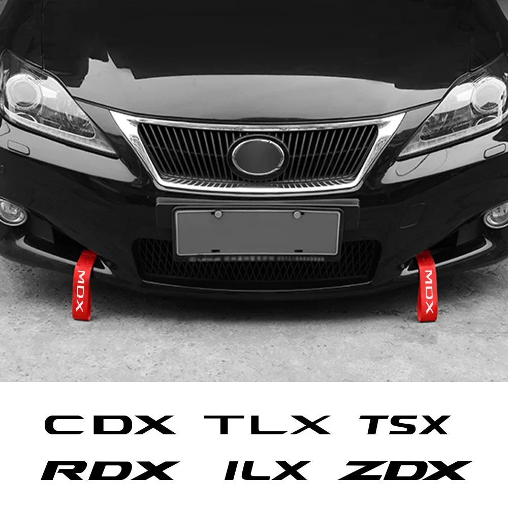 Car Grille Inlet Tow Rope Decorative Belt Auto Exterior Accessories For Acura MDX RDX TSX TL ILX TLX NSX RL CDX RSX ZDX TLXL RLX