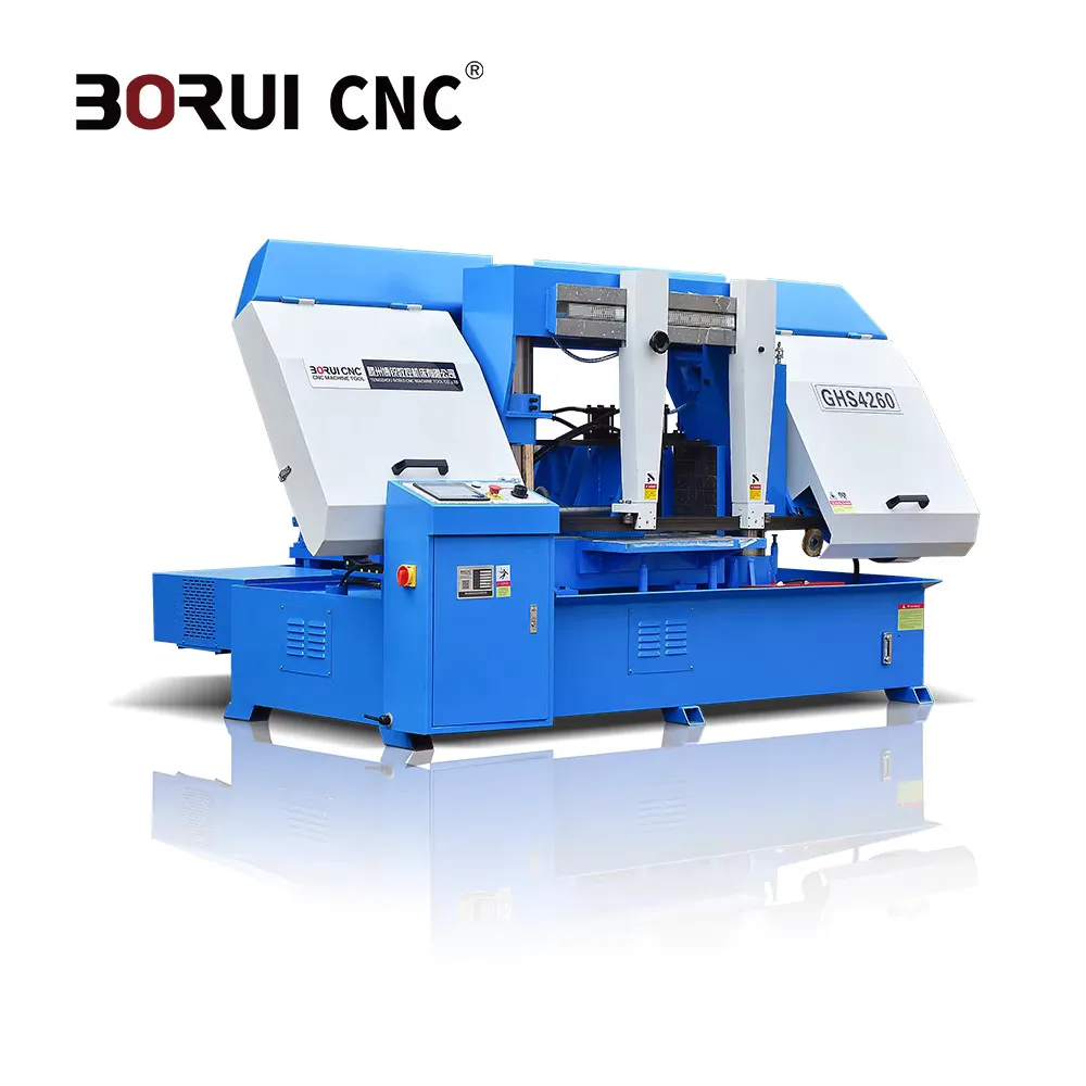 BORUI CNC GHS4260 Band Saw Metal 4260 Double Column Cnc Pipe Cutting Hine