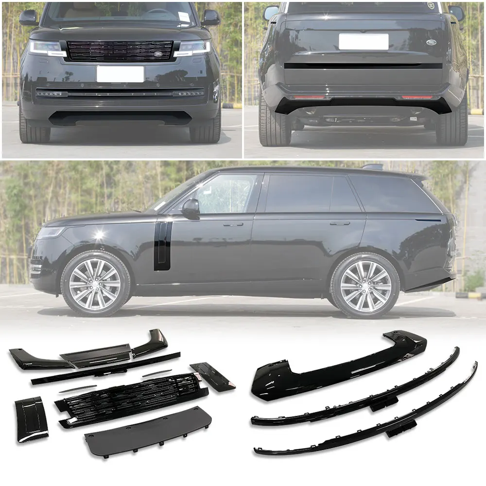 

1set For Range Rover Vogue 2023 Executive Replacement Package Black Protector Front Bumper Grille Racing Grills Car Accessories