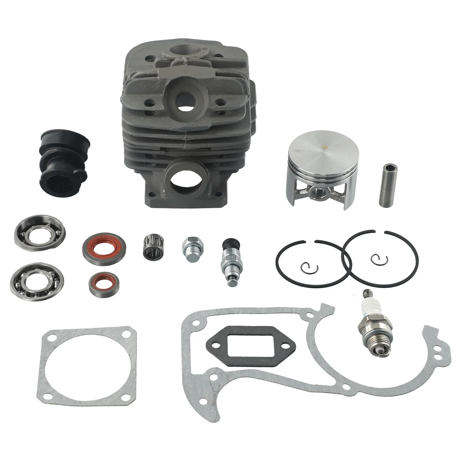 48MM Bore Cylinder Piston Kit/set For  034 AV SUPER 036 MS360 ChainSaw 1125 020 1215, 1125 020 1213 Replace Accessories