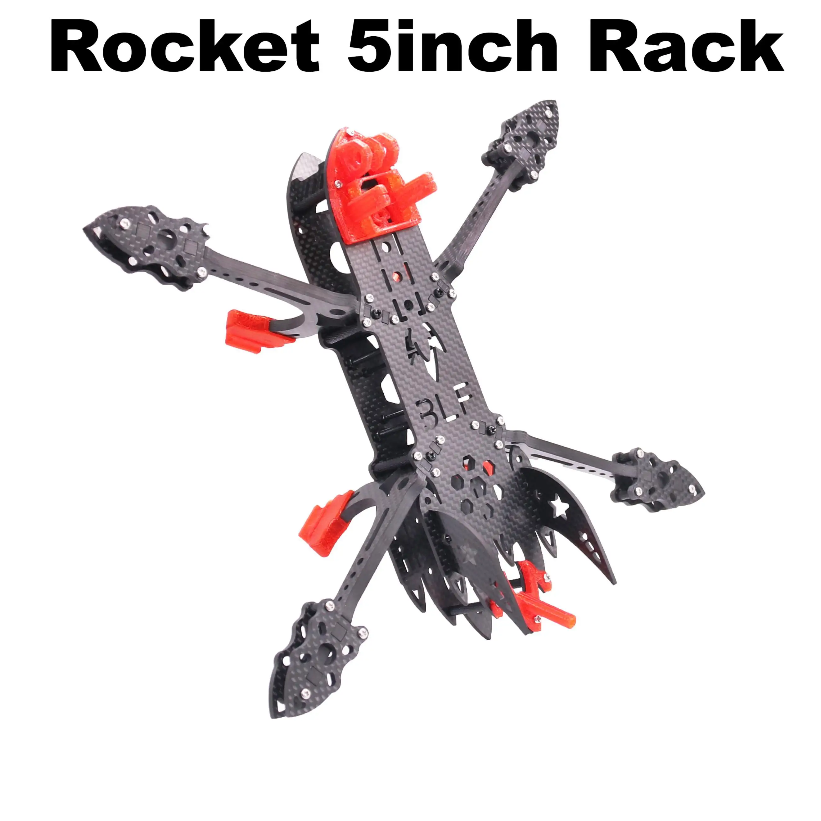 B-CUBE Rocket 5 pulgadas FPV Drone marco Kit fibra de carbono Racing Quadcopter estilo libre INAV Beatflight F722 Ardupilot Control de vuelo