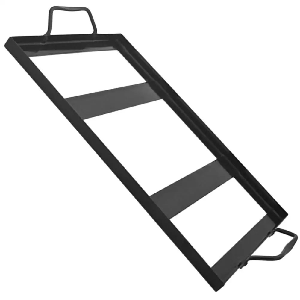 

Salt Plate Holder Black Enamel Cooking Tool Stainless Steel Grill Tray Rack Durable BBQ Kitchen Utensil Metal Salt Block