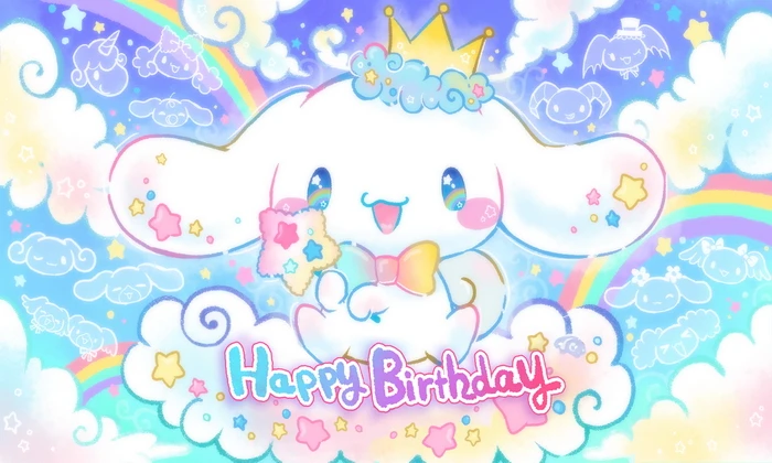 صورة كرتونية سينامورول صورة خلفية اليشم الكلب الفتيات حفلة عيد ميلاد راية التصوير خلفية كشك الدعائم الديكور هدية #6