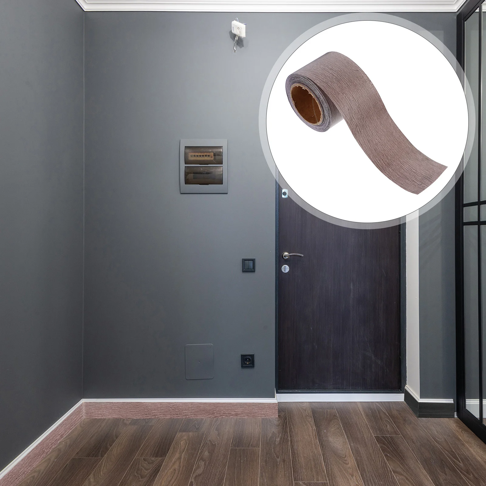 1 لفة الخشب الحبوب كيك بورد ذاتية اللصق الزاوية التفاف مجلس الكسوة للجدار الطابق السقف مرنة صب ملصق شريط لاصق