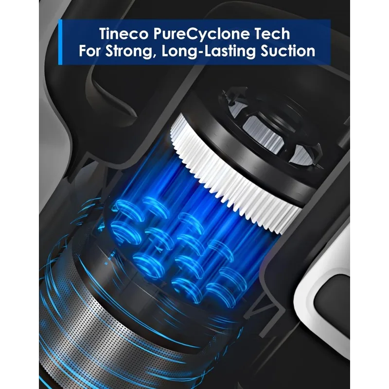 Tineco-aspiradora de palo inalámbrico A30S, succión de 160W, tiempo de ejecución de 60Min, 1L más grande de cubo de basura, cepillo ZeroTangle, tecnología PureCyclone