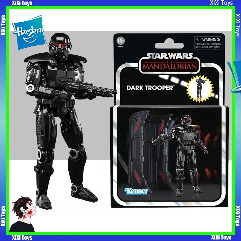 

In-Stock Hasbro Star Wars The Vintage Collection The Mandalorian Dark Trooper Action Figure Collection Original Model Gifts