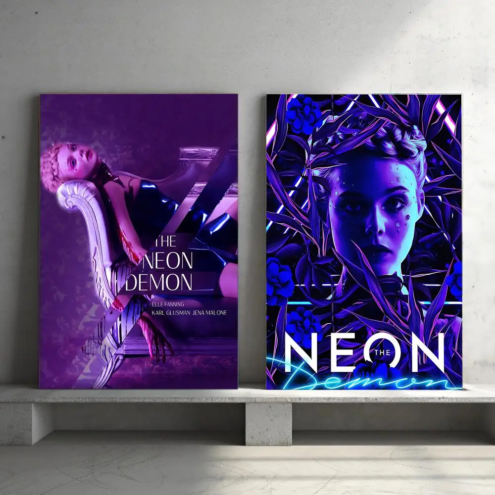 Arthouse Horror Film T-The-e N-Neon-n D-Demon-n Poster HD Wall Art Print,Self-adhesive Poster Sticker,Aesthetic Home Decor