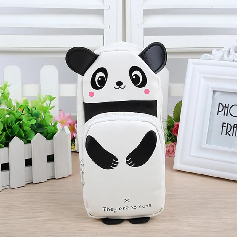 Animal Pencil Cases Panda Kawaii School Bags Pencilcase Estuches Para Lapices Box Fourniture Scolaire Papelaria Criativa Etui