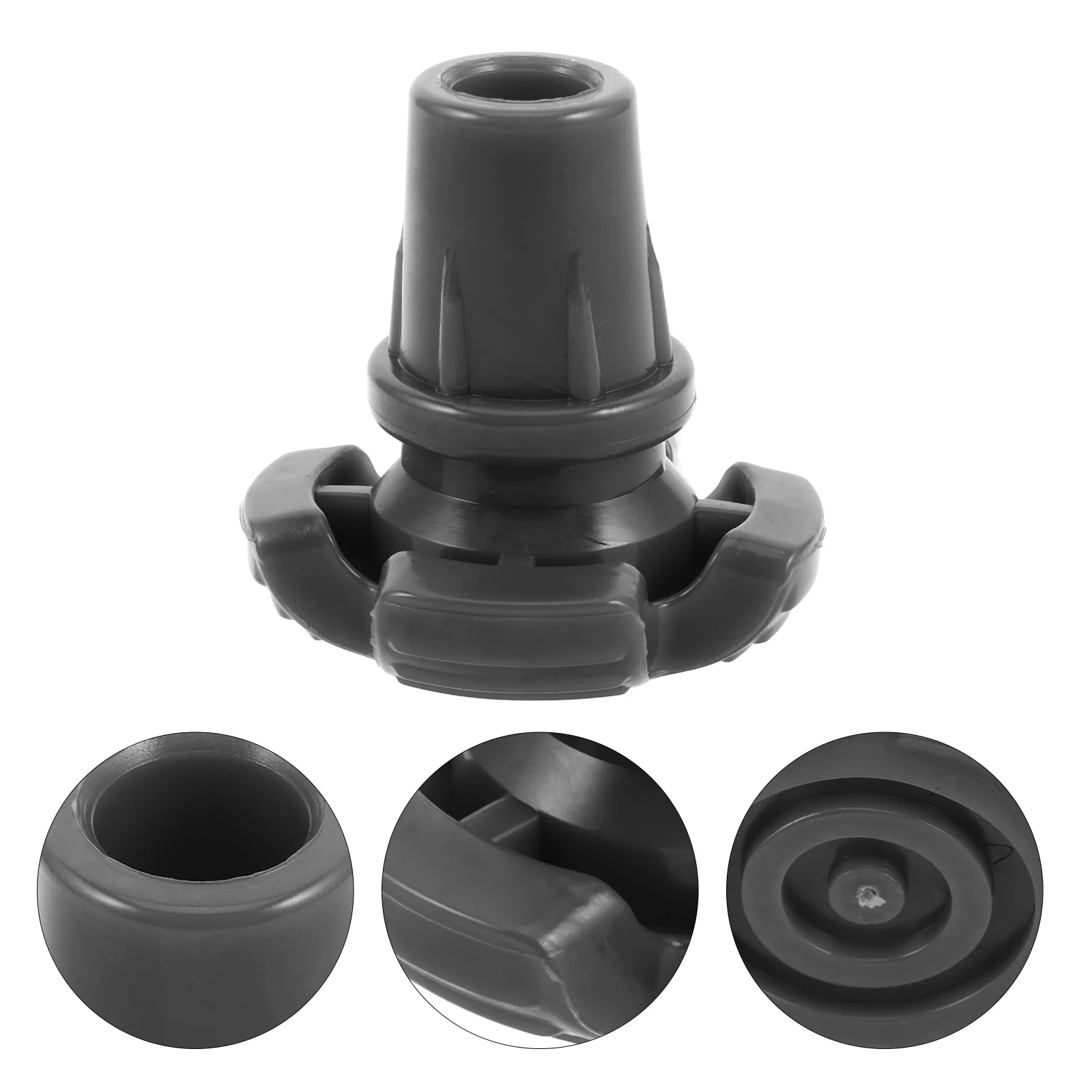 滑り止め杖先端 滑らかな表面でのグリップと安定性を高めるための耐久性のあるゴムパッド 杖先端ゴム製杖パッド