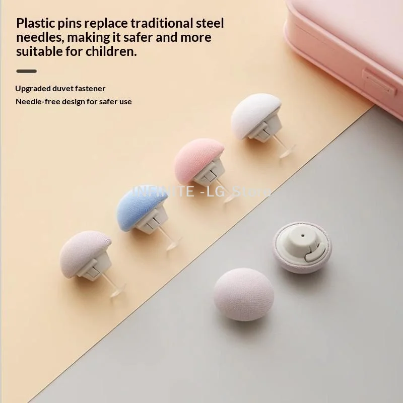 4Pcs BedSheet Quilt Clip Unlock Duvet Cover Fastener Clip Anti Slip Blanket Buckles Quilt Holder Fixator GrippersINFINITE -LG