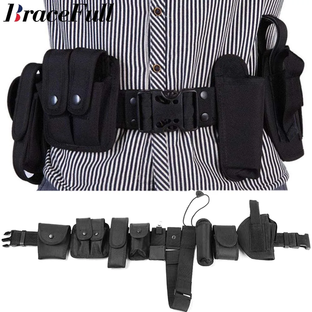 

Outdoor Tactical Belt Hunting Bags Tactical Belt Holster Security Military Duty Utility Belt with Pouches Holster Gear