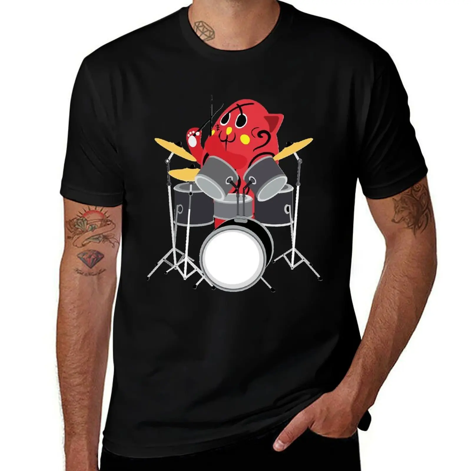 Nyango Star Mascot Drummer T Shirt-4500 Essential T-Shirt man t shirt luxury T-Shirt
