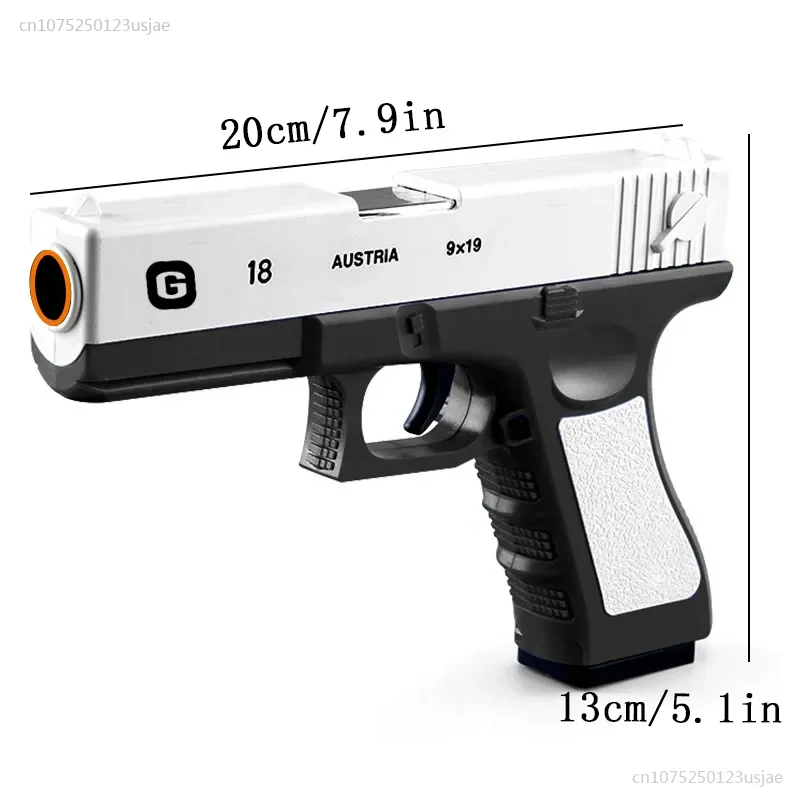 2024ใหม่โมเดลปืนจำลอง ABS สำหรับเด็กปลอดภัยปืน pistol peluru mainan นุ่มอุปกรณ์เสริมมากมาย