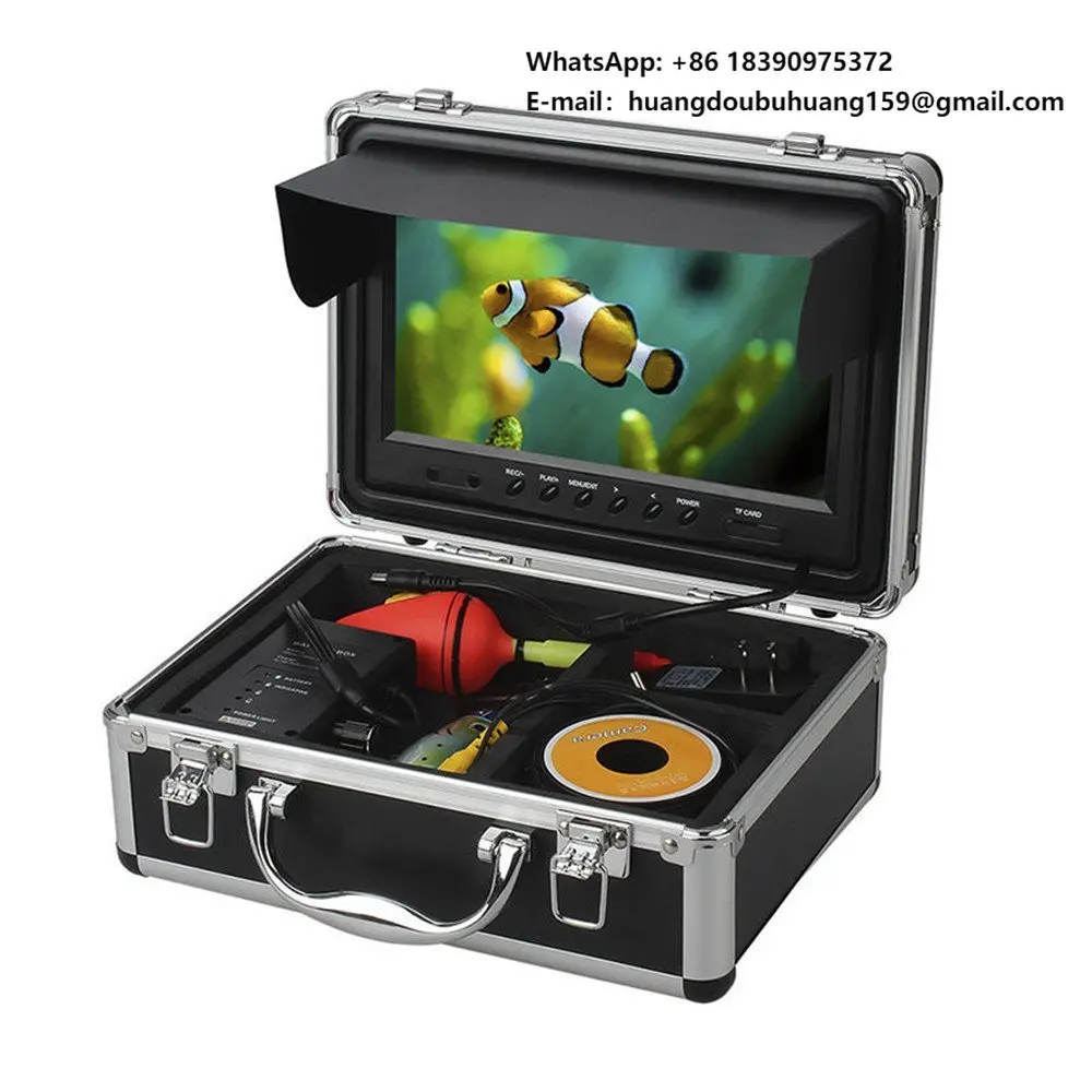 

9-дюймовый TFT LCD-экран 720P HD, водонепроницаемый по стандарту IP68, кабель 15 м, аккумулятор 4000 мАч, угол обзора 92°, подводная камера для рыбалки