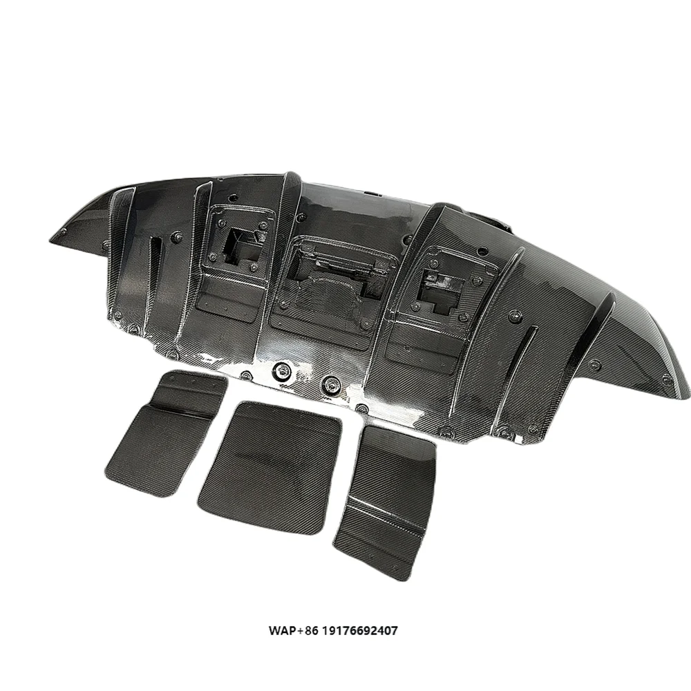 

New Arrival N Style Carbon Fiber Rear Bumper Diffuser for 2021 FORFerrari F8 Tributo Spider Rear Diffuser Rear Spoiler
