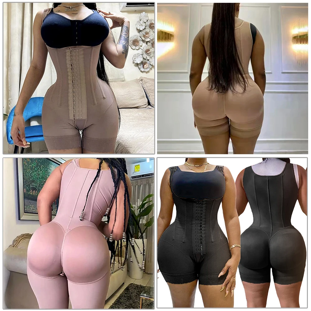 Fajas Colombianas Post Surgery Shapers Binders Waist Trainer Butt Lifter Shapewear Women Full Body Shaper Bbl Compression Girdle