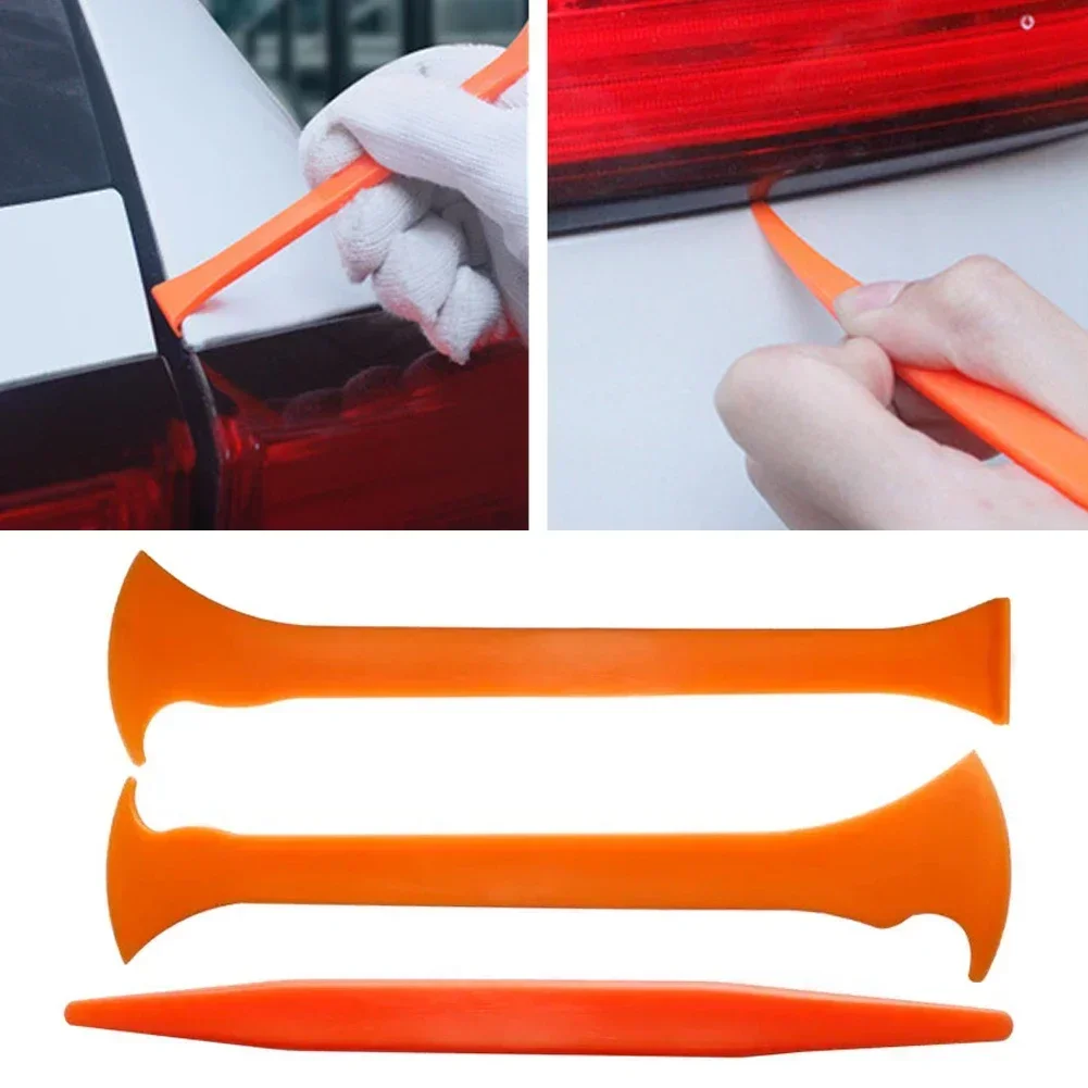 3Pcs Vinyl Car Wrap Tool Micro Stick Squeegee Window Tinting Kit Corner Scraper Curves Slot Tucking Tools Gap Film Cutter