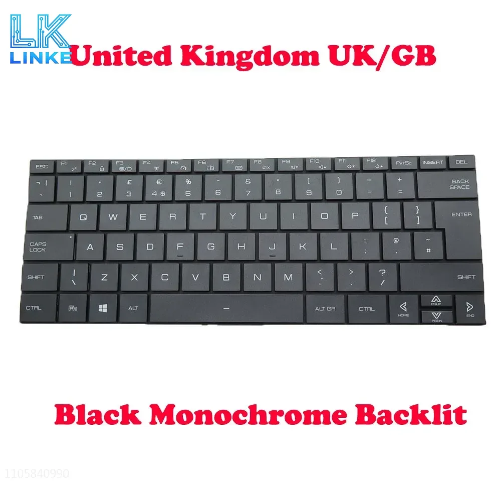 JY KR JP TR Laptop Backlit Keyboard For Tongfang PF4MN2F PF4MU1F PF4NU1F PF4PU1F PF4WN2F PF4WN3F PF4WU1F 14' Grey Silver New