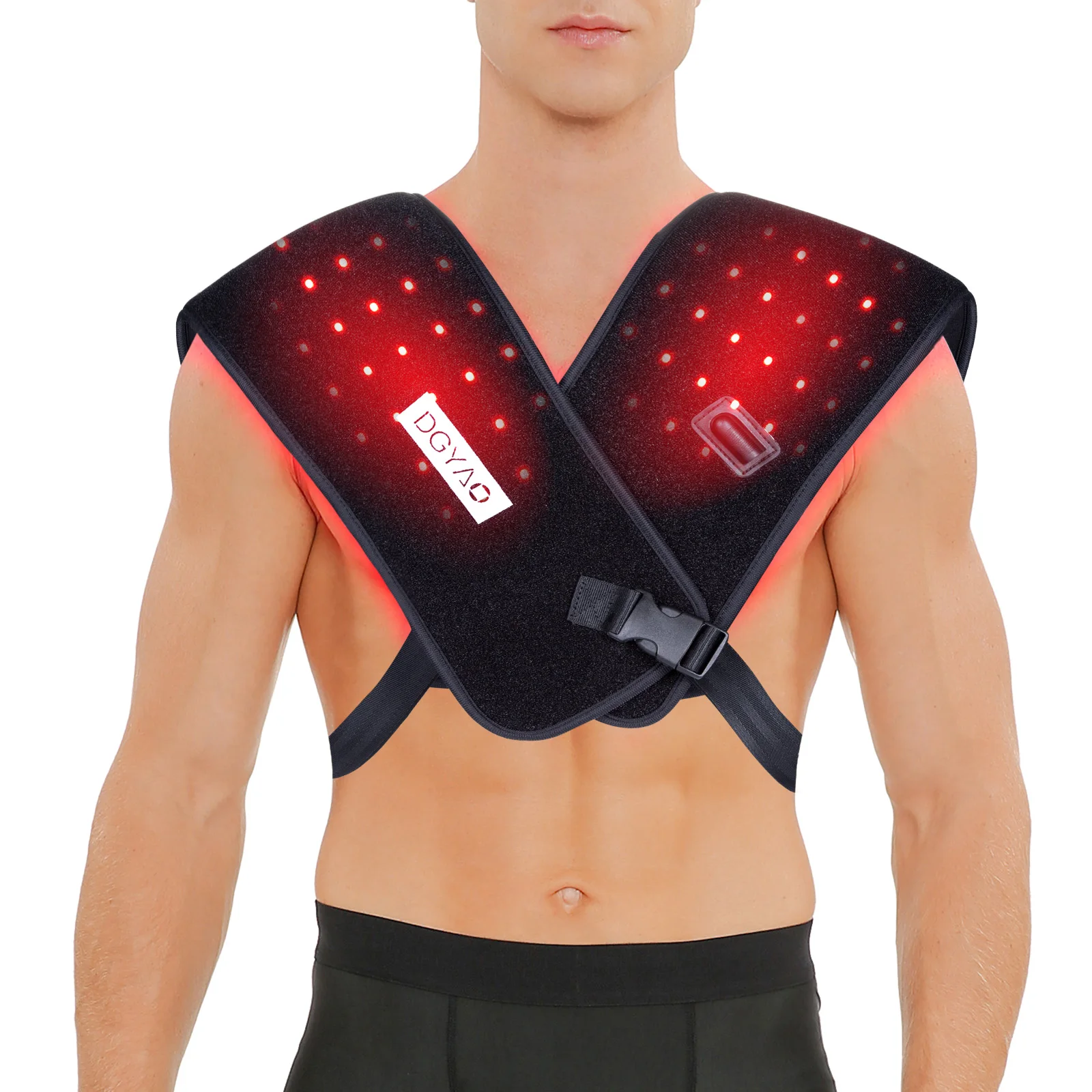 

DGYAO Red Light Shoulder Heating Pad Near Infrared Therapy Pain Relief Home Use Equipment