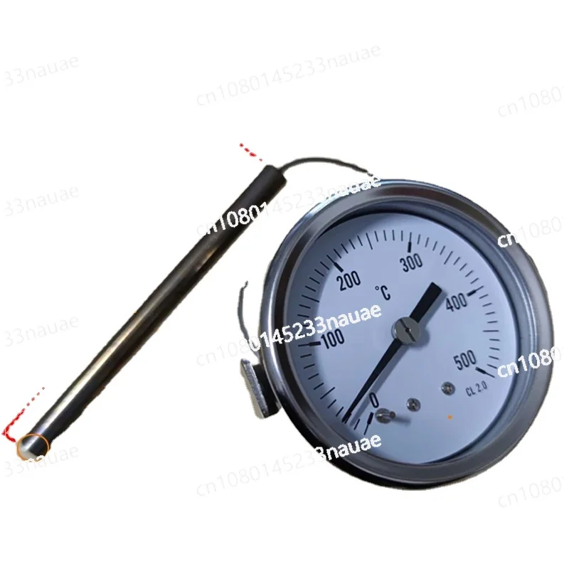 

Pizza Oven 0 To 500 Degrees Thermometer All-steel Shell Round Thermometer High Temperature Oven