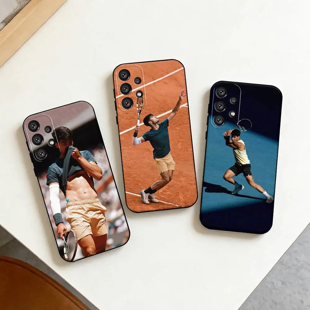 

T-Tennis S-Star C-Carlos Alcaraz Phone Case For Samsung S25,S24,S21,S22,S23,S30,Ultra,S20,Plus,Fe,Note,10,9,5G Black Cover