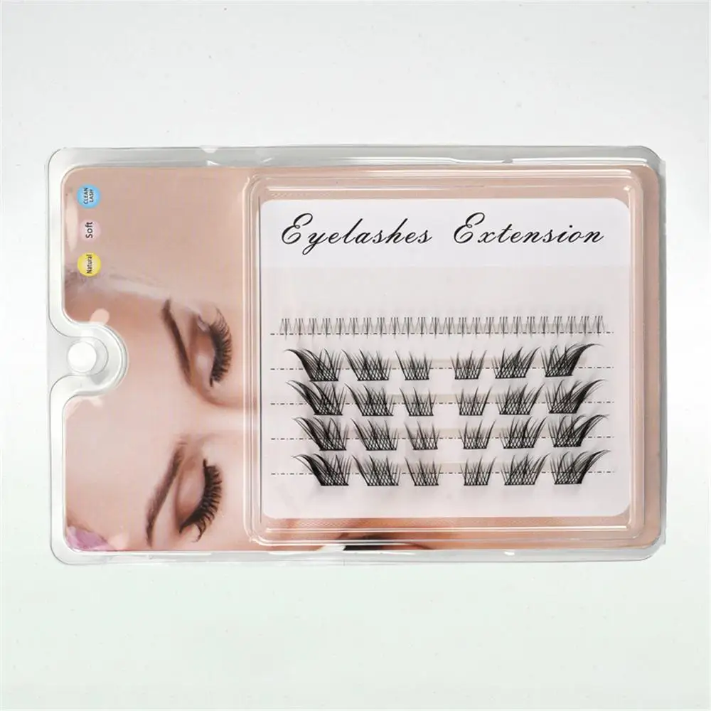 Daily Use Manga Lash Clusters Natural Look Reusable False Eyelashes Fox Eye Anime Lash