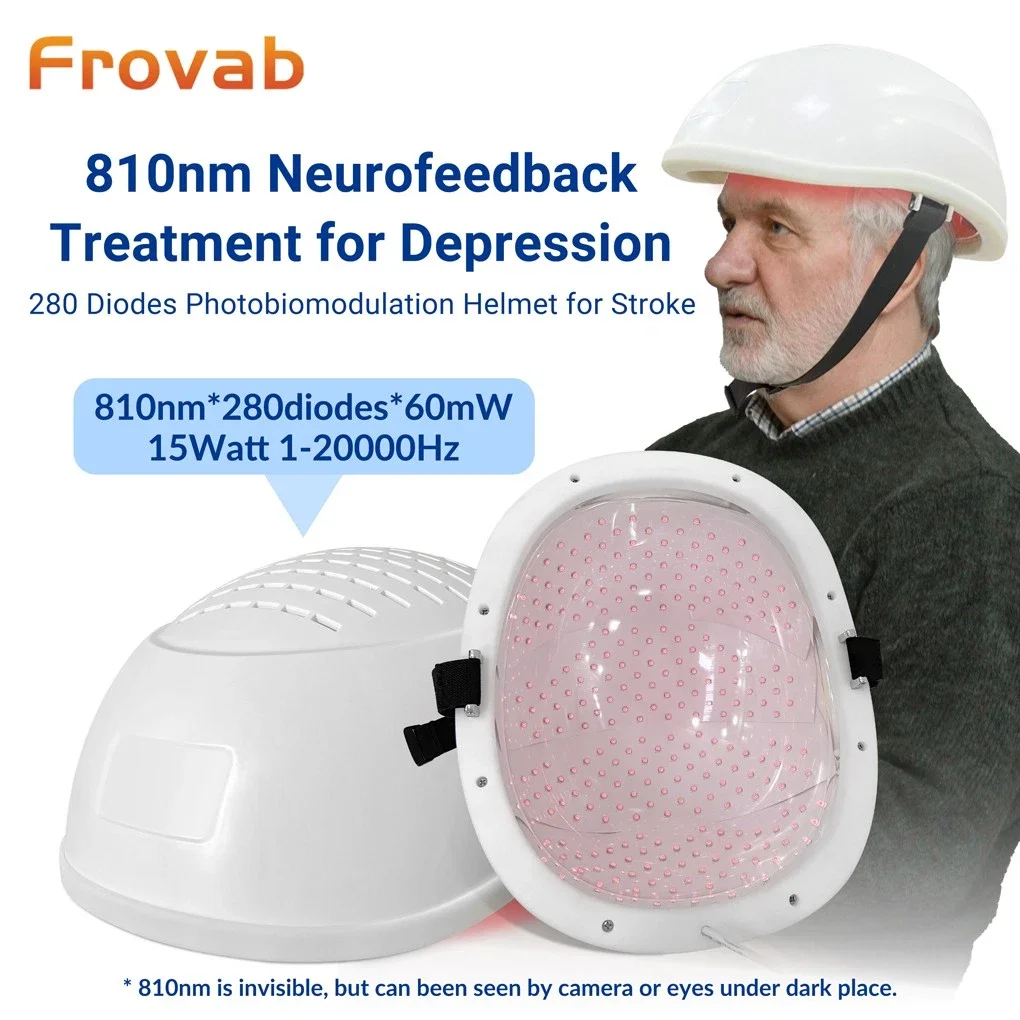 

Rechargeable 810nm PBM Therapy Helmet Non-invasive Transcranial Neuromodulation 40Hz Light Therapy Device for Parkinson Alzheimer Dementia Insomnia Anxiety Relief