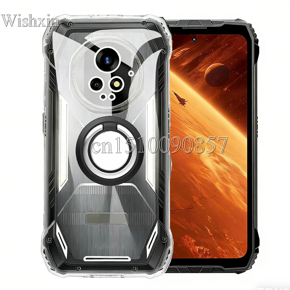 Case For Blackview XPLORE 2 Ring Holder Shockproof Soft TPU Kickstand Cover For Blackview XPLORE2 Couqe Funda
