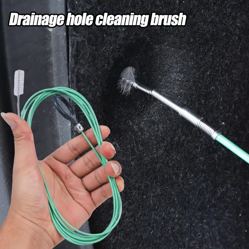 3M Cleaning Brush For Car Drain Hole Flexible Drain Dredge Sunroof Cleaning Scrub Brush Tool Skylight Drain Pipe Brush