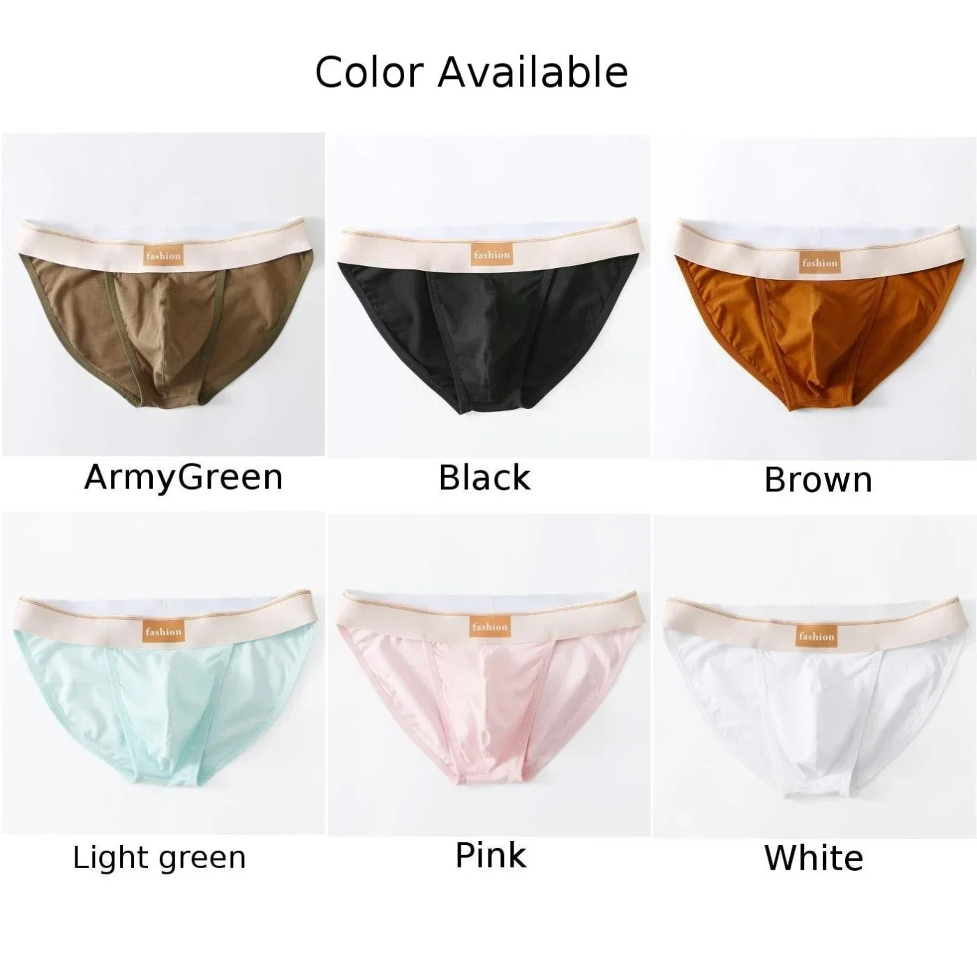 Men Cotton Breath High Cut Middle Waist Underwear Bulge Pouch Briefs Bikini Lingerie Swimming Shorts Male Soft Comfort Panties