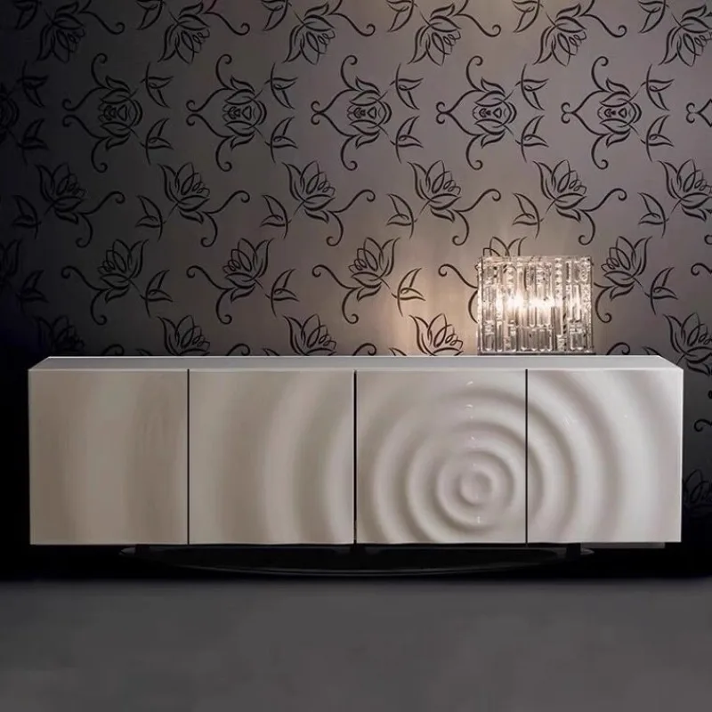 dining side cabinet, entrance cabinet, modern simple paint designer, high-end living room, bedroom