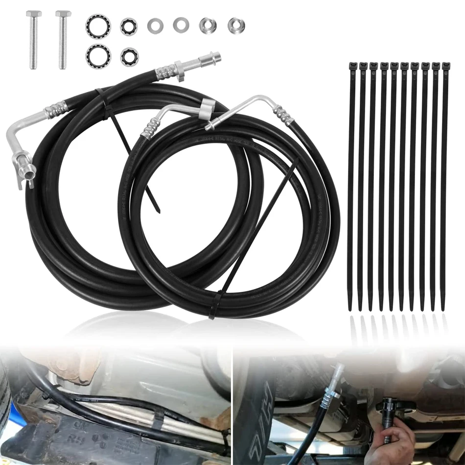 TM YTE33439 Rear AC Line Set Air Conditioning Hoses Fit for 2007-2014 Chevy Tahoe, Yukon, Escalade Short Wheelbase SUV (22PCS)