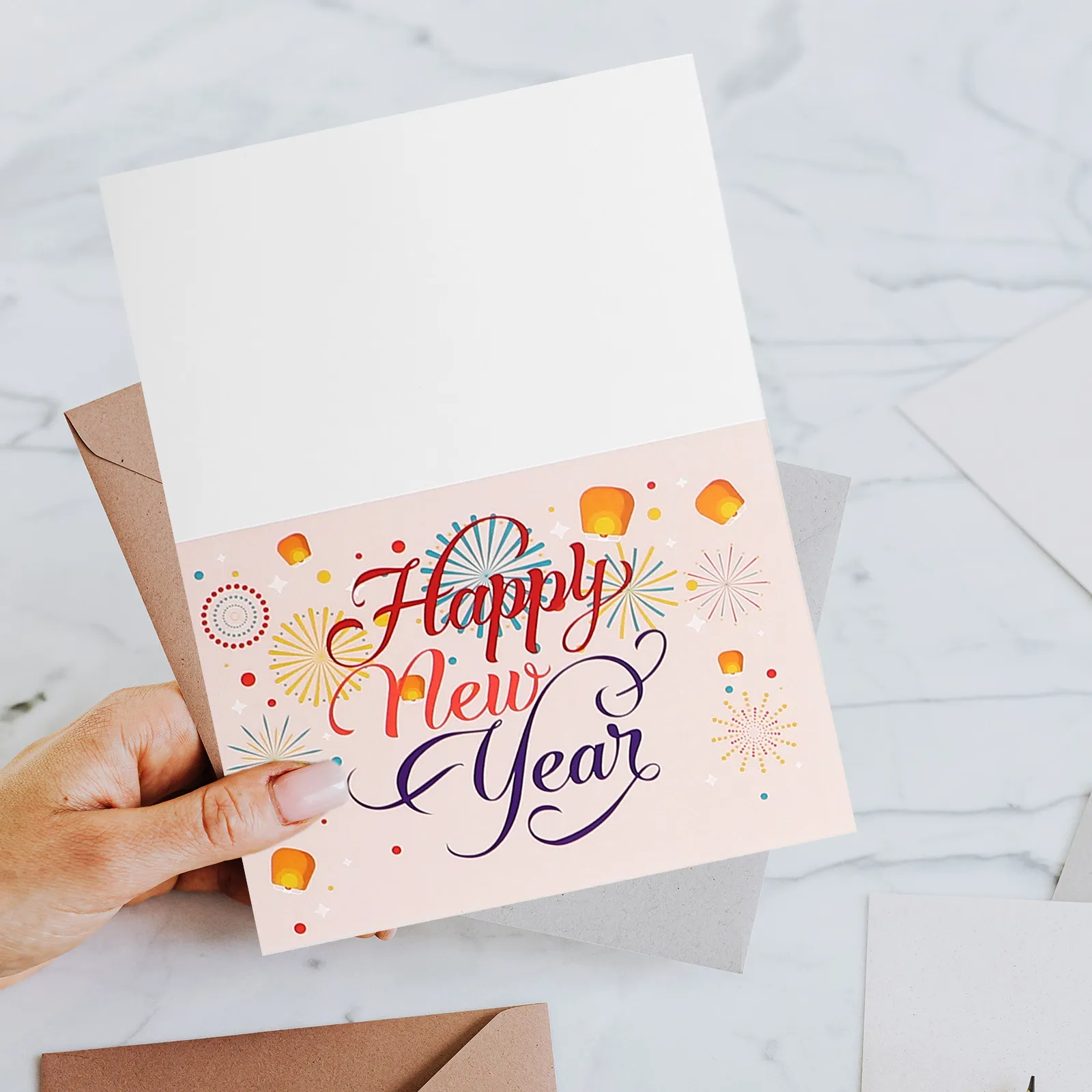 

Набор новогодних поздравительных открыток: изысканные открытки с благословениями и конвертами для родственников и одноклассников. Теплые праздничные поздравления.